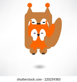 Cute squirrel cartoon