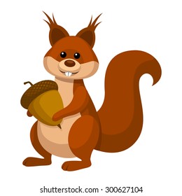 Cute squirrel cartoon
