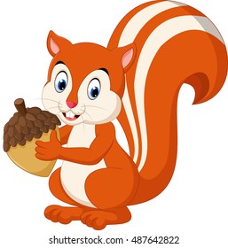 Cute squirrel cartoon