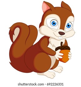 cute squirrel cartoon