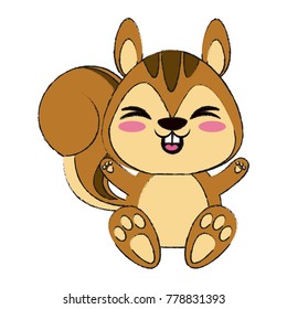 Cute squirrel cartoon