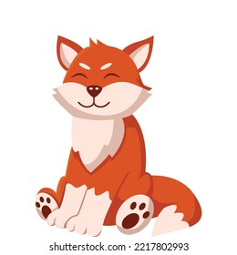 Cute Squirrel Character Design Illustration 