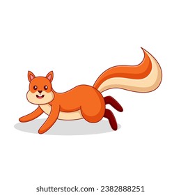 Cute Squirrel Character Design Illustration