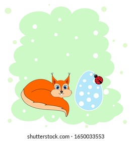  cute squirrel character  illustration  vector 