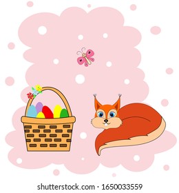  cute squirrel character  illustration  vector 