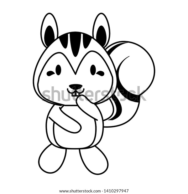 Cute Squirrel Crying Animal Cartoon Vector Stock Vector (Royalty Free ...