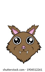 cute squirrel face vector design