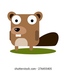 Cute Squirrel with Large Eyes cartoon