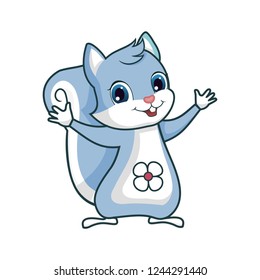 Cute squirrel mascot