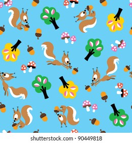 cute squirrel pattern