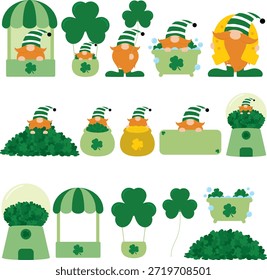Bonito St. Patrick's Day Gnome Coleção
