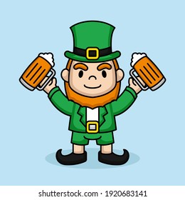 Cute St. Patrick's Day mascot design