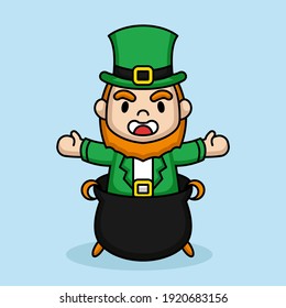 Cute St. Patrick's Day mascot design