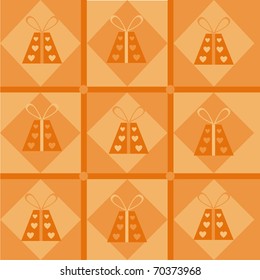 cute st. valentine's day presents pattern