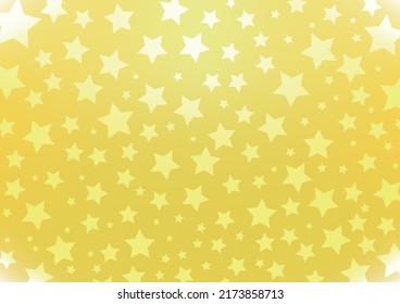 Cute star background shining yellow