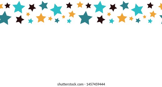 Cute star border using gold, teal, and brown stars. Perfect for stationary. Great for teachers and others who love a good star pattern! 