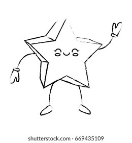 Cute star cartoon