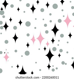 cute star flower abstract background pattern