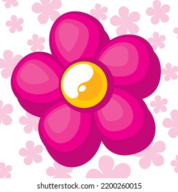 cute star flower abstract background pattern