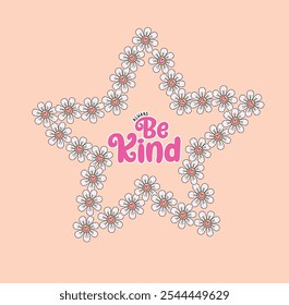 cute star flower design love girl