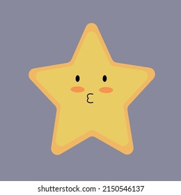 cute star icon vector illustration. isolated on a gray background. Trendy flat favorite designs.