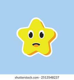 cute star images useful for children's books and educational icons