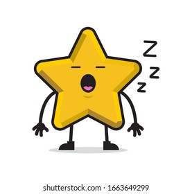Cute star mascot character design
