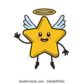 Cute star mascot character design