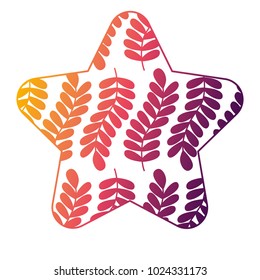 cute star pattern seamless branch spring natural