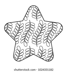 cute star pattern seamless branch spring natural