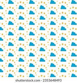 Cute star pattern used for wallpaper, wrapping paper, fabric and etc.