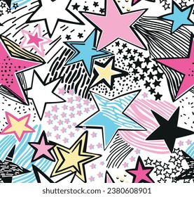 cute star patterns design sleepwear for girl