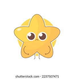 Cute star simple isolated vector design