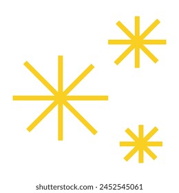 Cute star decoration⁠. vector illustration.
