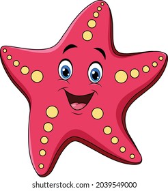 Cute Starfish cartoon vector illustration