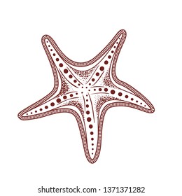 cute starfish isolated icon