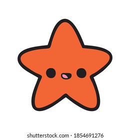 Cute starfish a vector illustation