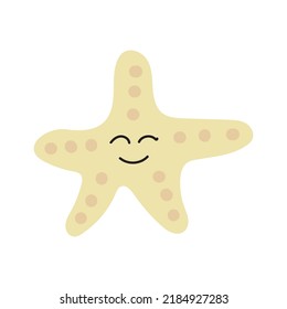 cute starfish vector illustration element