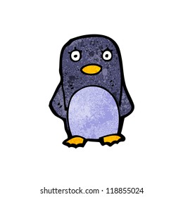 tira cómica de pingüino de mirada