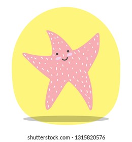 Cute. Stars. Motivation. Scandinavian style. Postcard. Bright children's design.