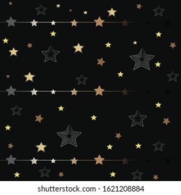 cute stars on dotted backdrop