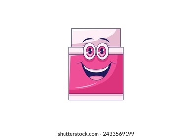Cute Stationery Character Design Illustration