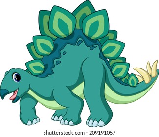 Cute Stegosaurus Cartoon