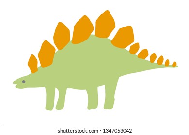 Cute stegosaurus icon