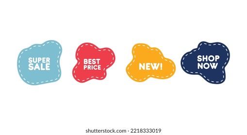 cute sticker label doodle clip art