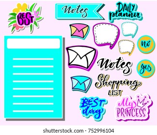 cute sticker set for organize, planner sticker, schedule,  weekly planning,  phrases,  quotes , shopping lists 