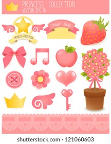Cute Sticker Set  Vector File EPS10