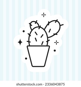 diseño de ilustración vectorial de pegatinas lindo