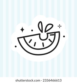 cute sticker vector illustration design