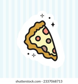 diseño de ilustración vectorial de pegatinas lindo